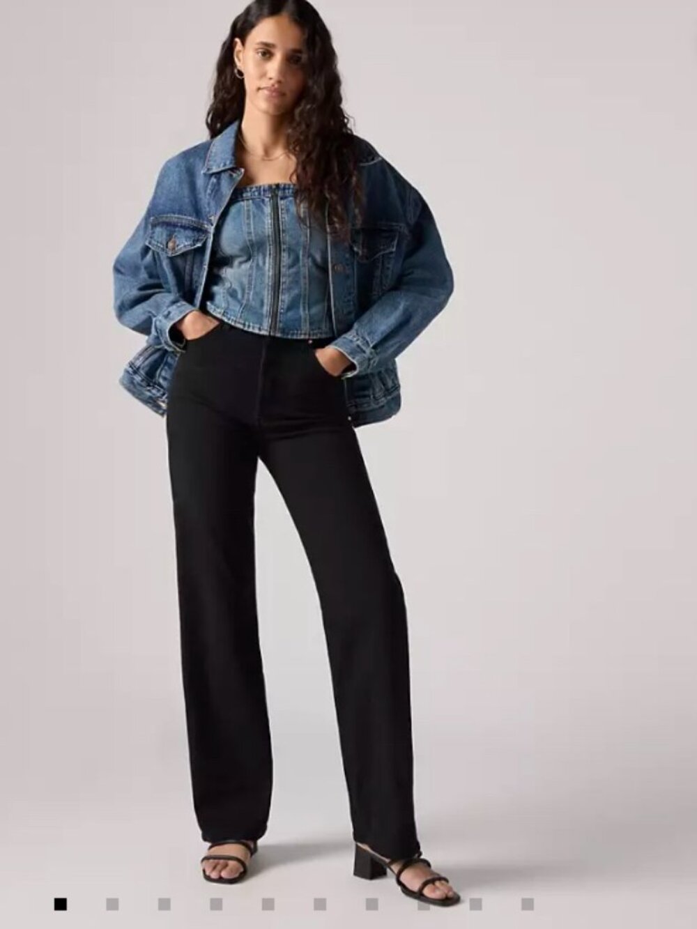 Levi's Ribcage Straight Black Women's Jeans 30x32.5
